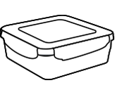 Kare Saklama Kapları 